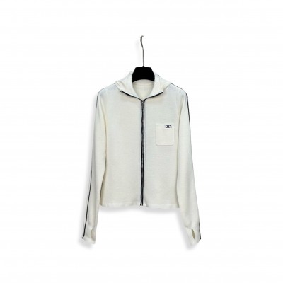 CHANEL 25N COCONEGE HOODED ZIP-UP 